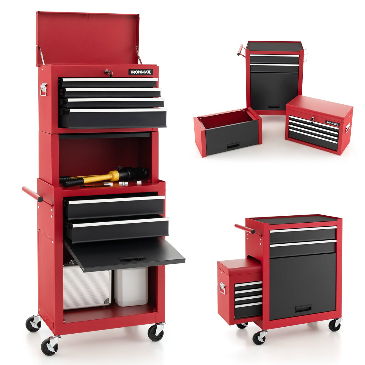 6-Drawer Tool Chest with Heightening Cabinet