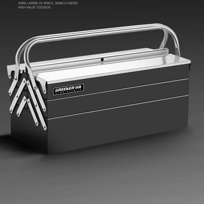 Durable Stainless Steel Tool Organizer Box Space Saving Design Portable Tool Box Organizer