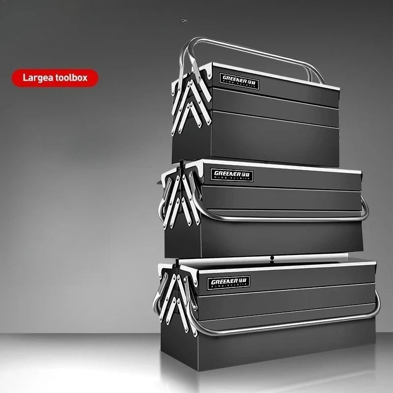 Durable Stainless Steel Tool Organizer Box Space Saving Design Portable Tool Box Organizer